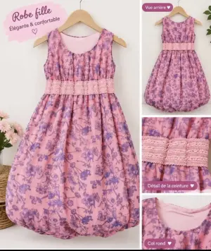 Robe rose longue taille L