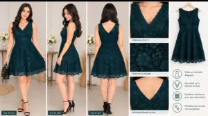 Robe vert rotana taille M