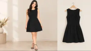 Robe noire simple Taille L
